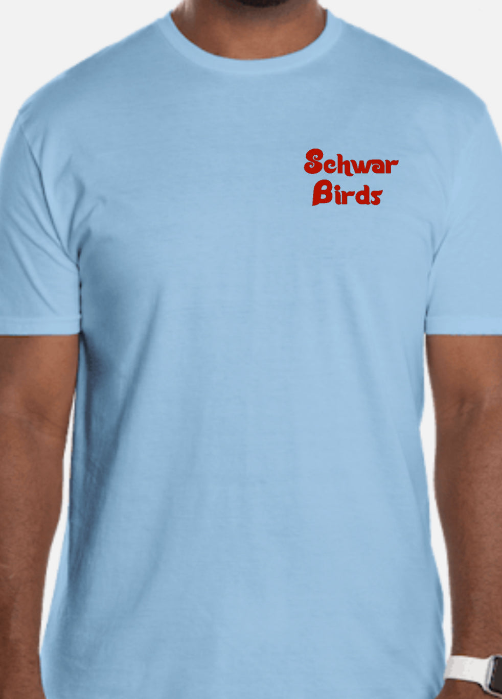 SchwarBirds Softstyle Light Blue T-Shirt