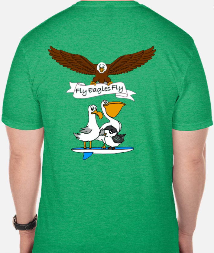 Go Birds Softstyle Kelly Green T-shirt