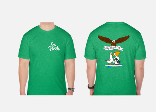 Go Birds Softstyle Kelly Green T-shirt