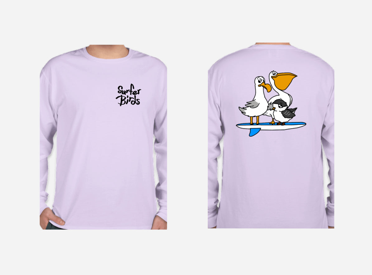 Surfer Birds Softstyle Long Sleeve Shirt