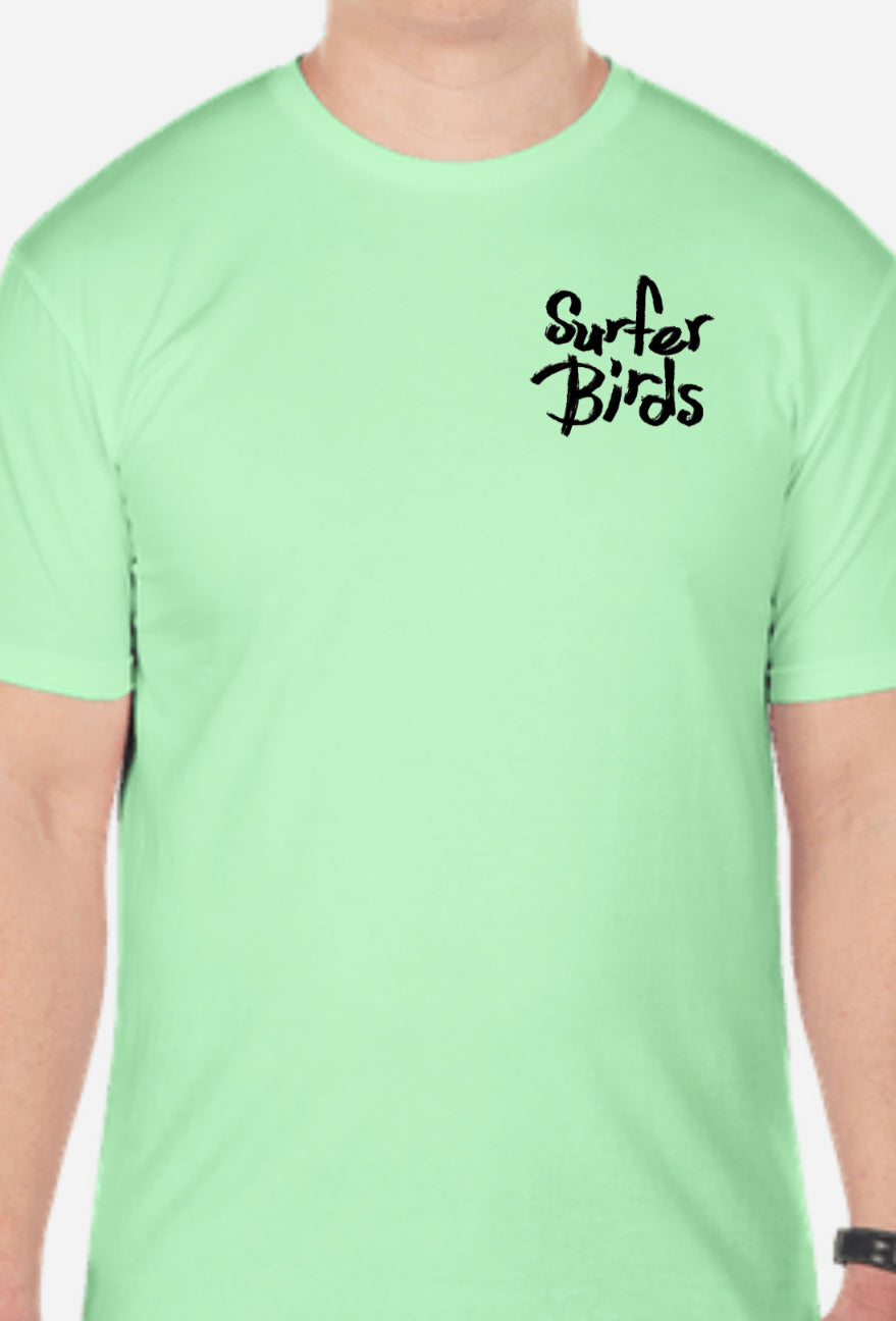 Surfer Birds Softstyle Beach T-Shirt