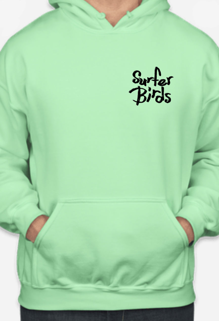 Surfer Birds Beach Hoodie